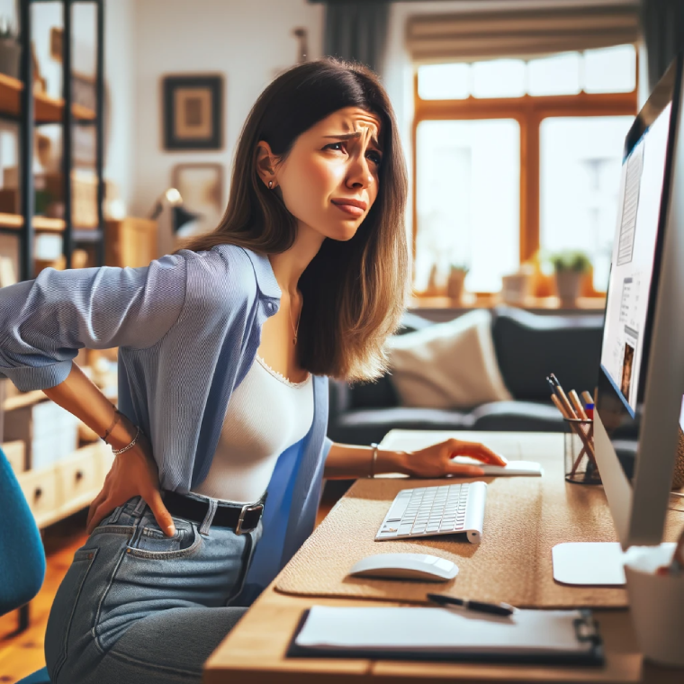 treating back pain from working from home